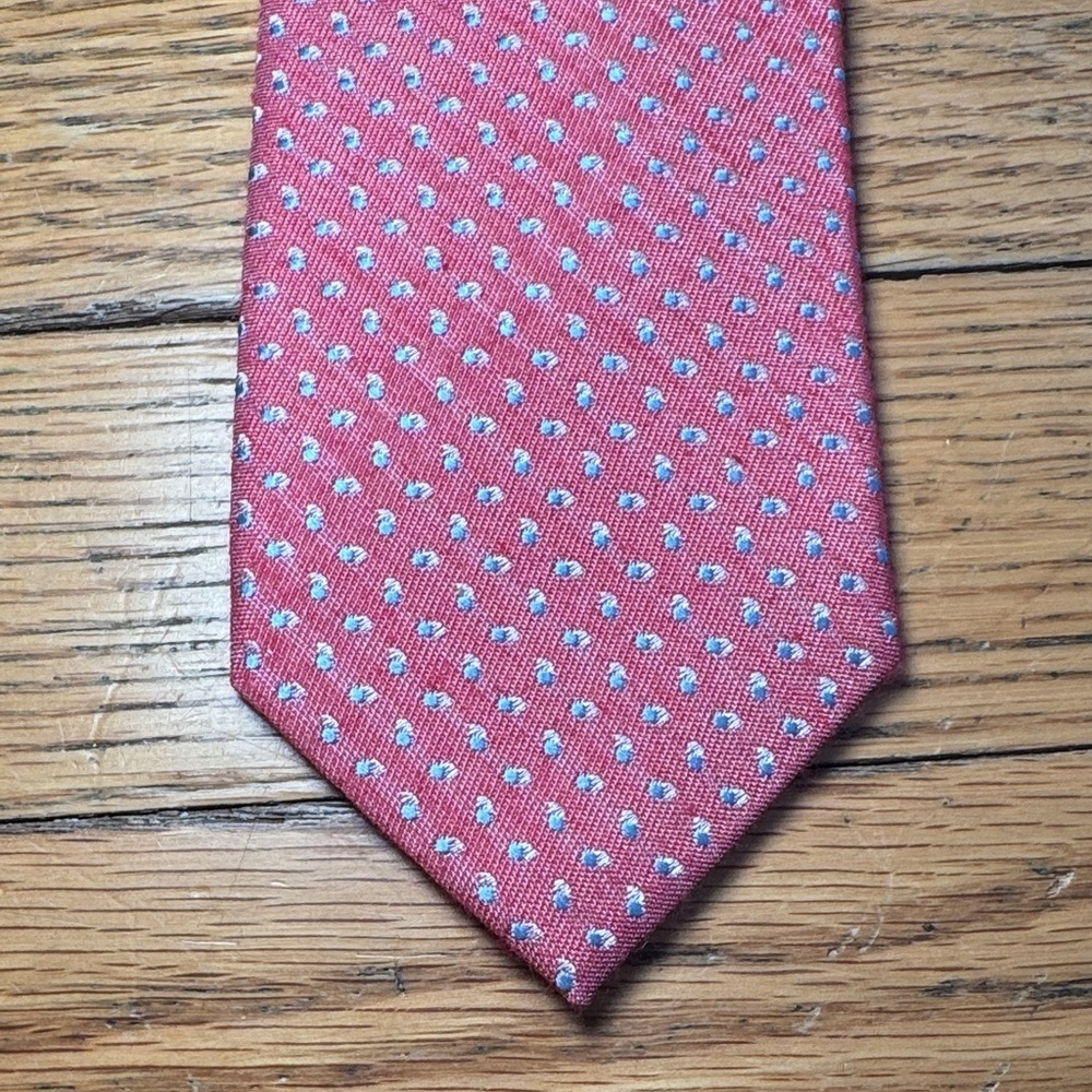 Ben Sherman Pink Patterned Tie - Picture 3 of 10